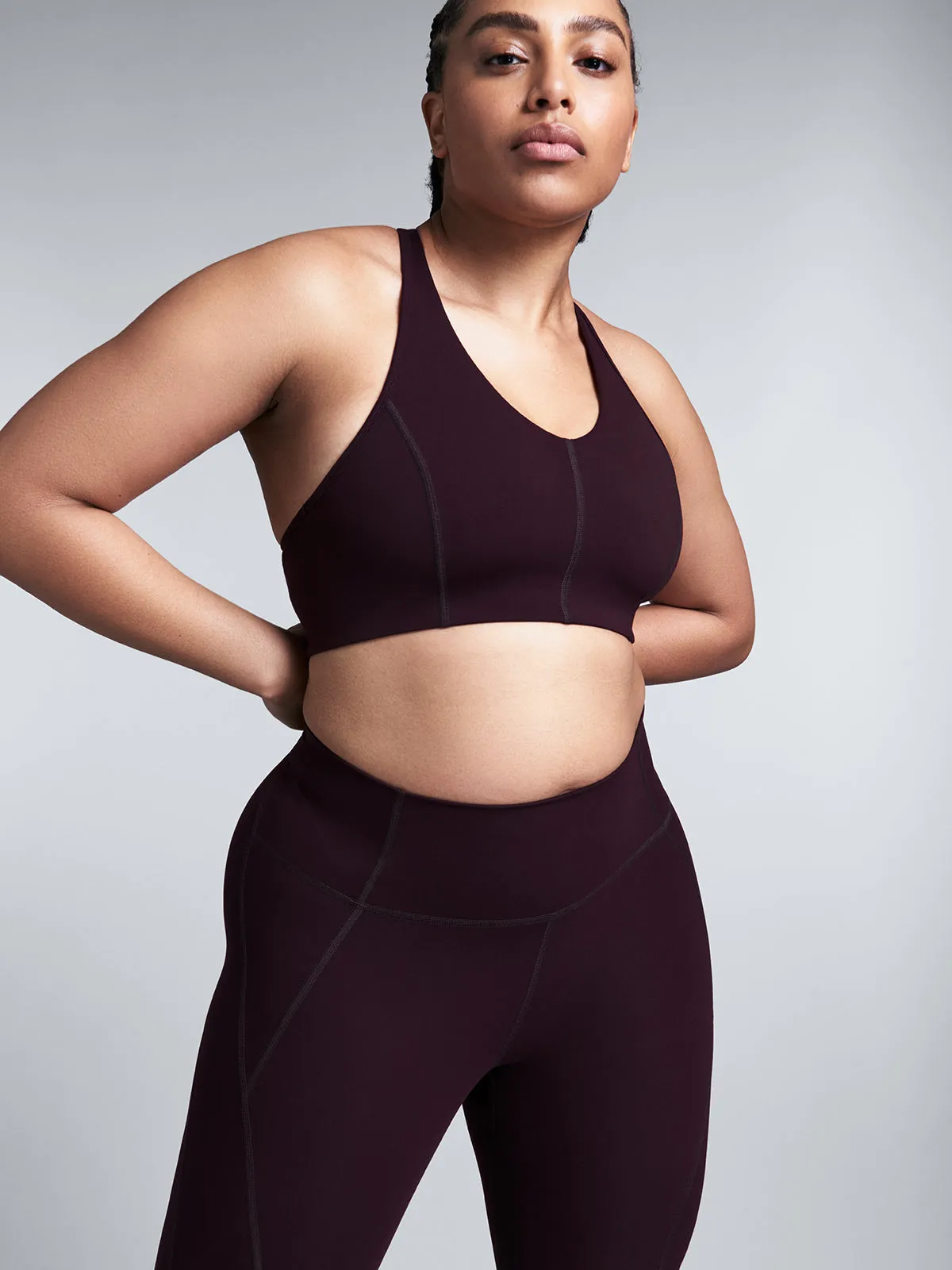 NUDE FATALE Sports Bra Rust