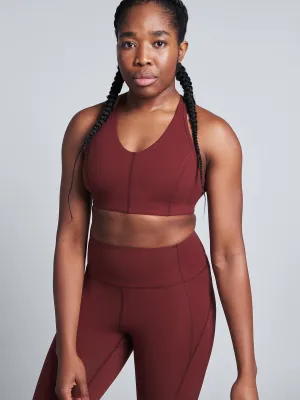 NUDE FATALE Sports Bra Rust