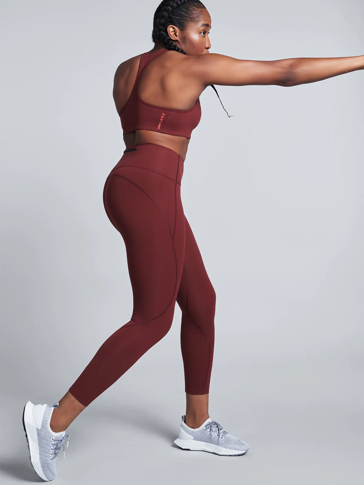 NUDE FATALE Sports Bra Rust