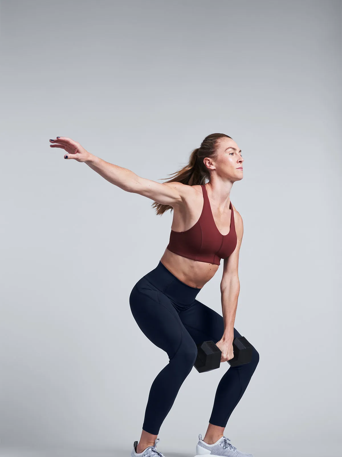 NUDE FATALE Sports Bra Rust