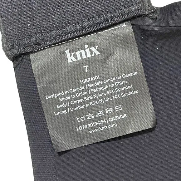 NWT Knix The Catalyst Sports Bra - Black - 7