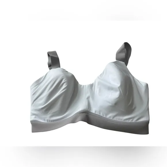 NWT Natori Women’s Dynamic Convertible Contour Sports Bra in White/Lead in 34DDD
