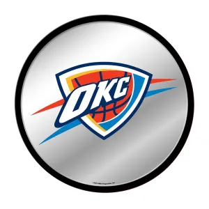 Oklahoma City Thunder: Modern Disc Mirrored Wall Sign