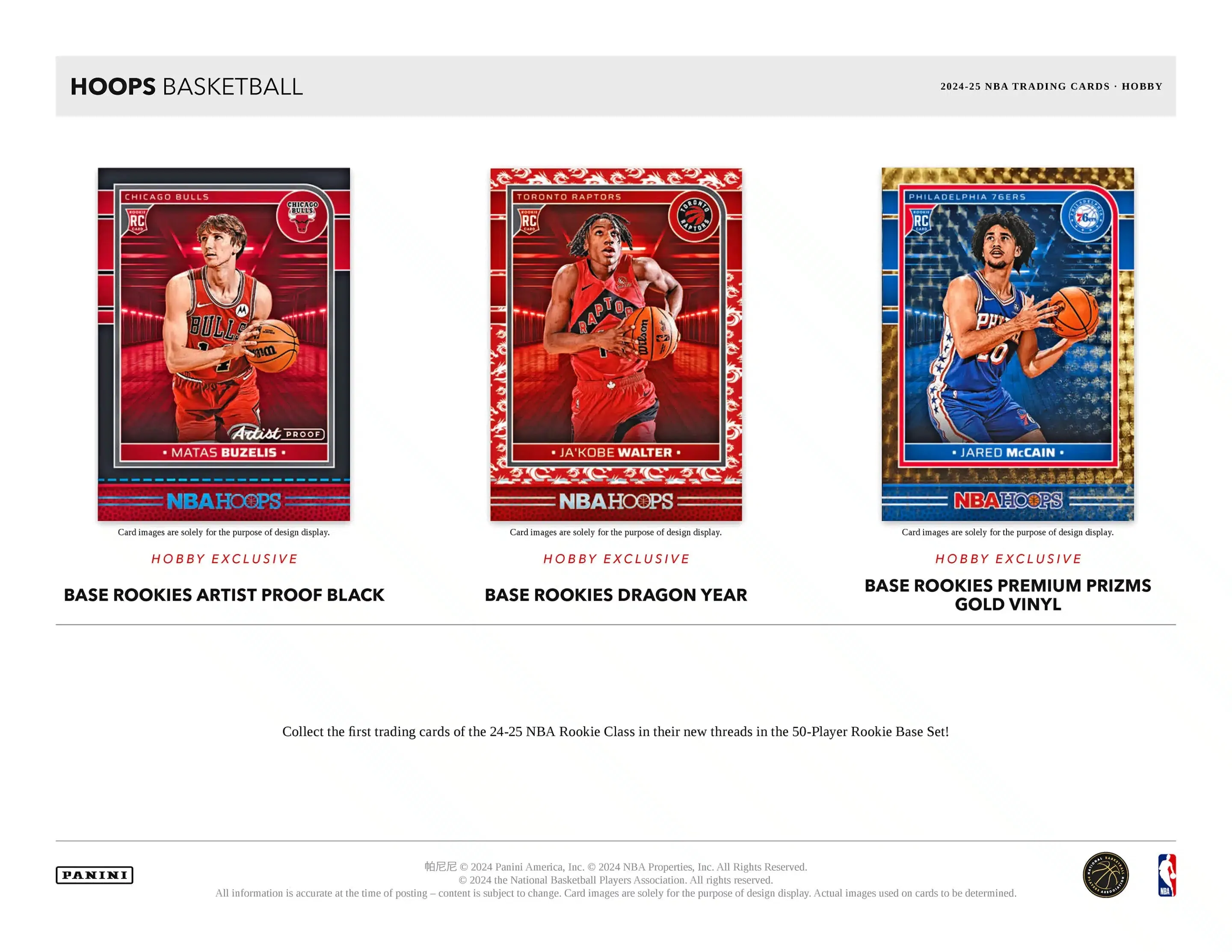 Panini Hoops NBA Basketball 2024/25 - Hobby Box