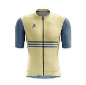 Pastel Yellow Seamless Cycling Jersey