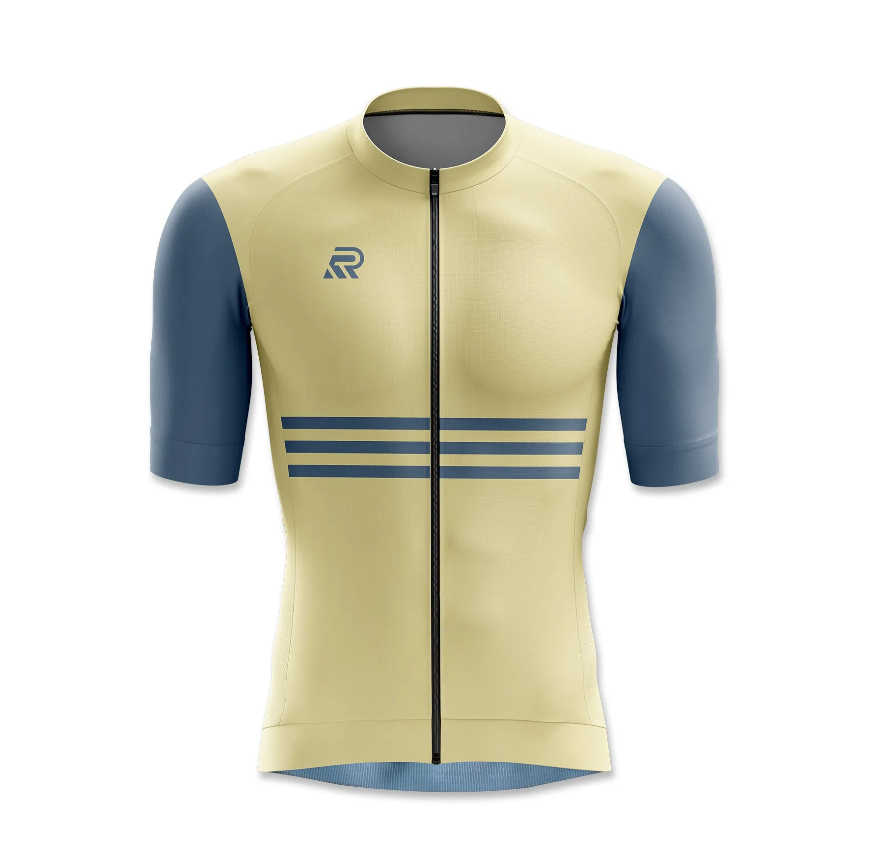 Pastel Yellow Seamless Cycling Jersey