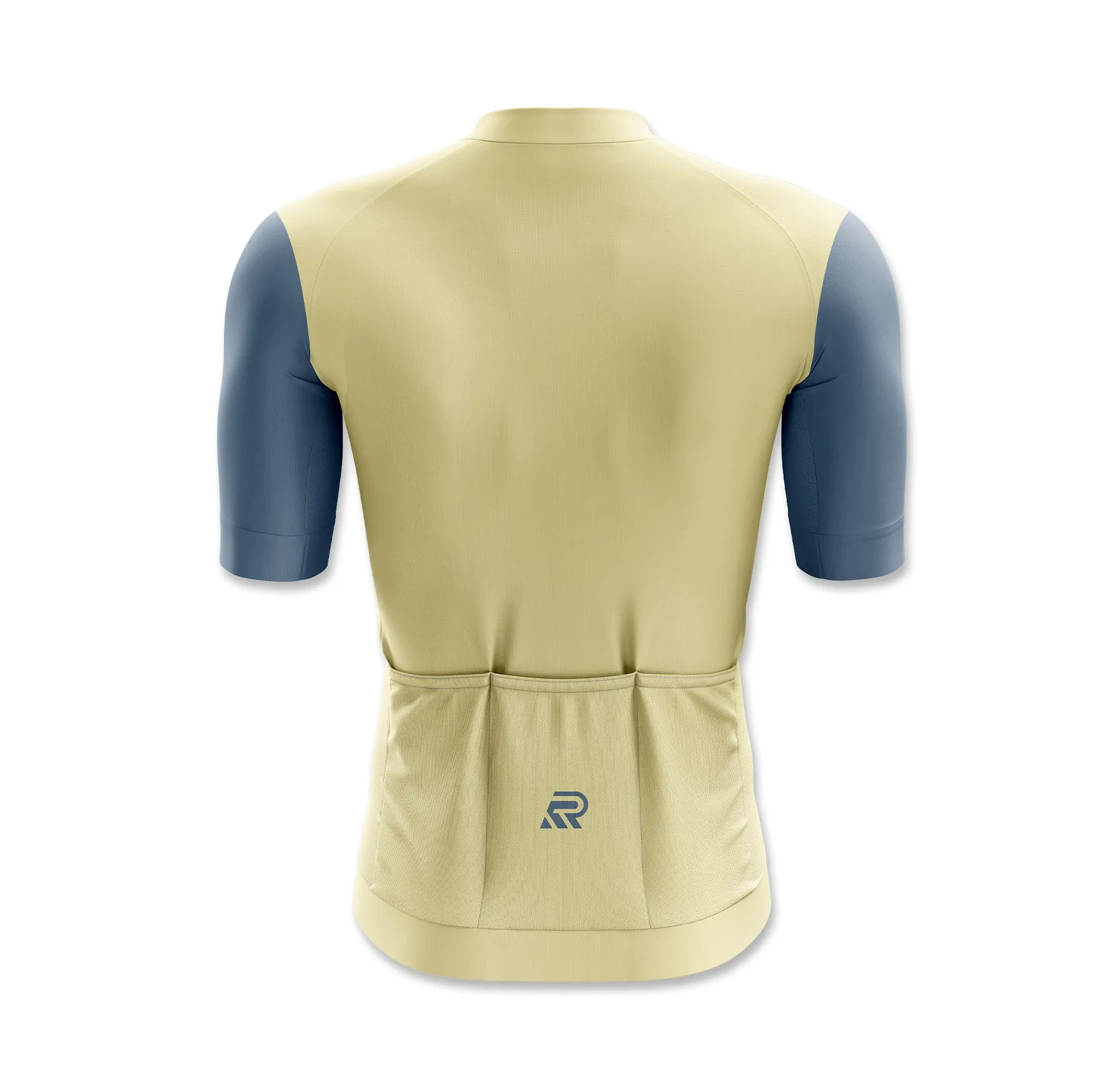 Pastel Yellow Seamless Cycling Jersey