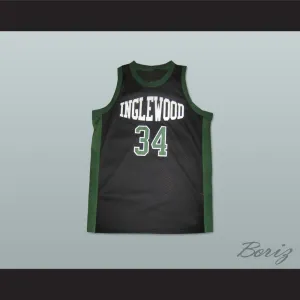 Paul Pierce 34 Inglewood High School Black Basketball Jersey