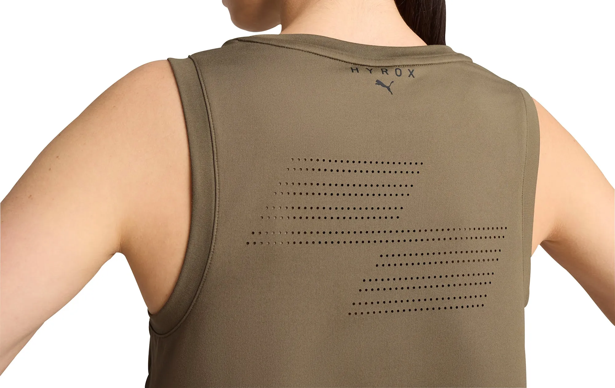 Puma X HYROX Cloudspun Womens Training Vest Tank Top - Green