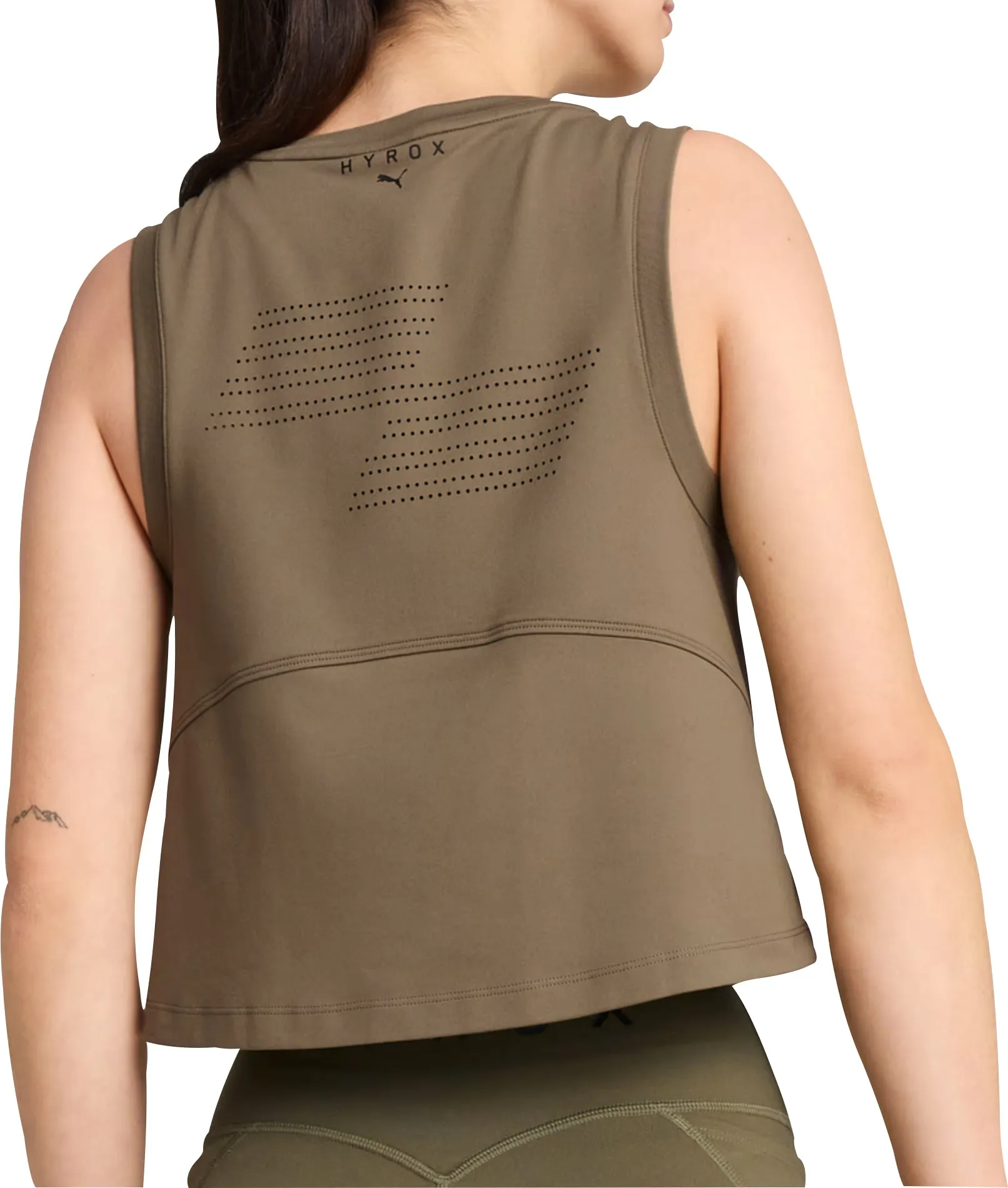 Puma X HYROX Cloudspun Womens Training Vest Tank Top - Green