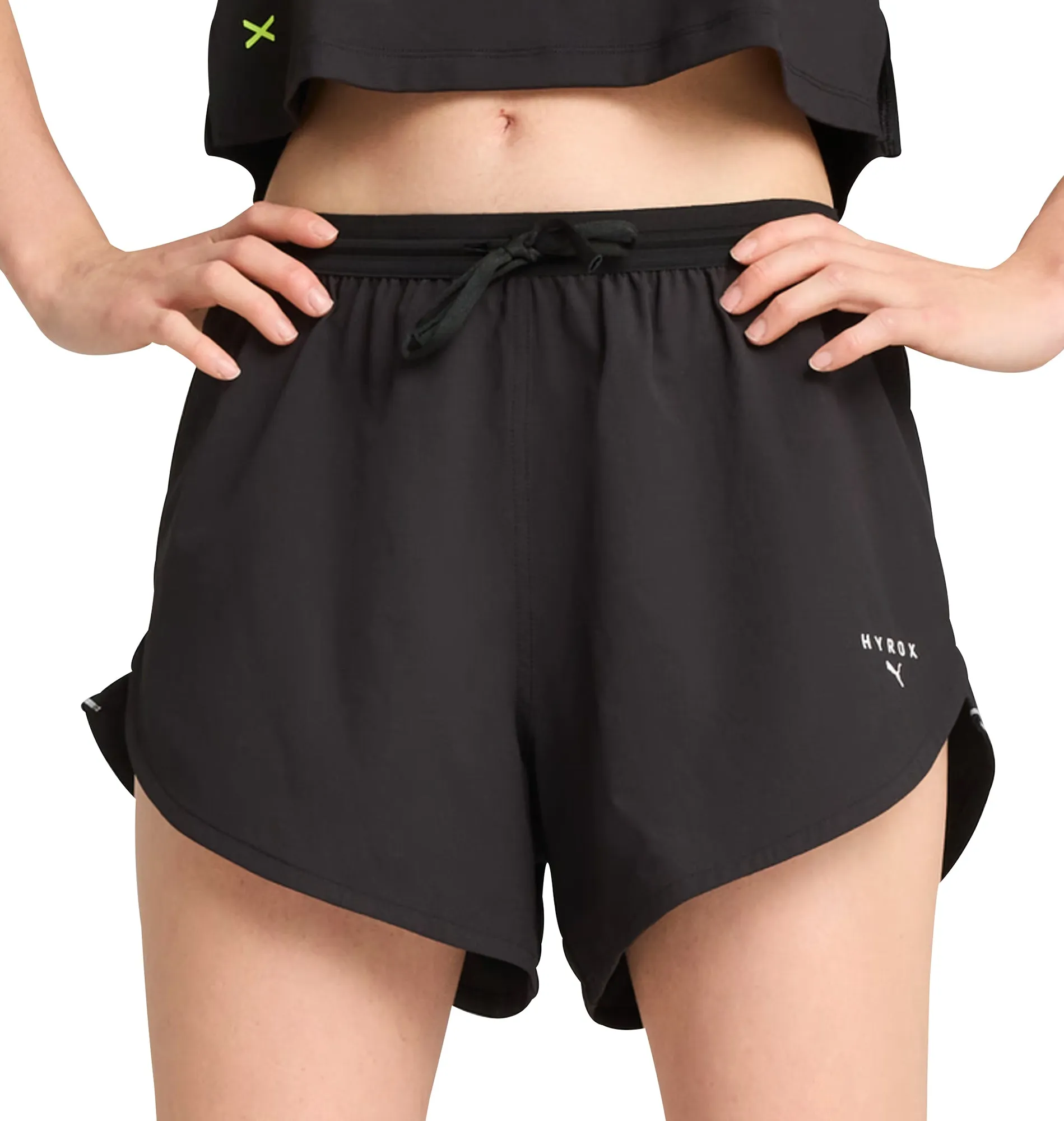 Puma X HYROX Ultraweave Velocity 4 Inch Womens Training Shorts - Black