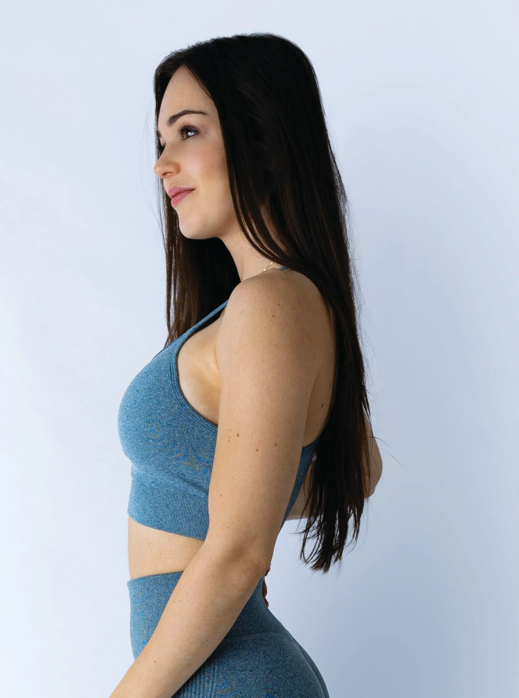 Push Up Collection Light Grey Sport Bra