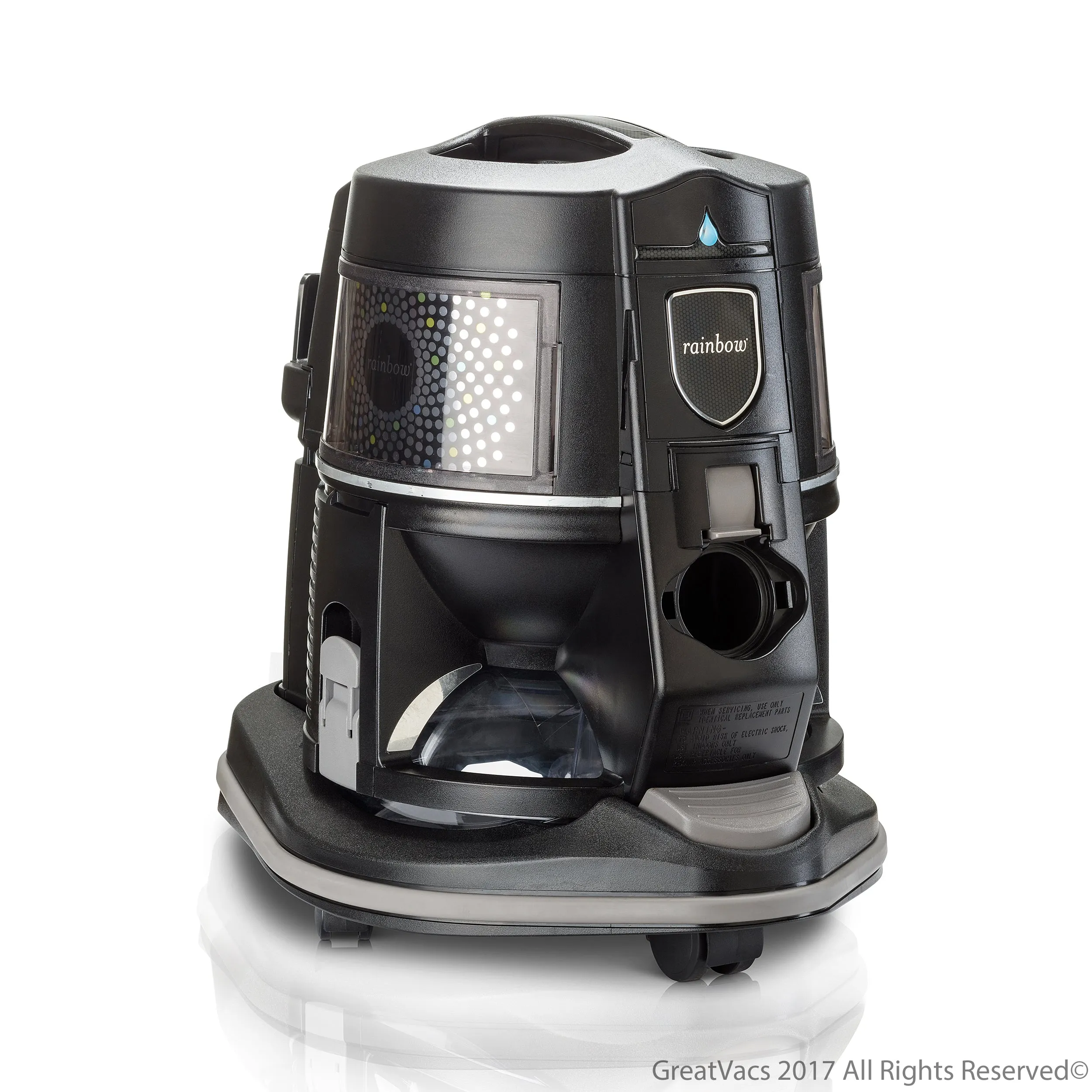 Rainbow E2 BLACK 2 Speed Model Type 12 Vacuum Cleaner with Aquamate Shampooer and 5 Year Warranty