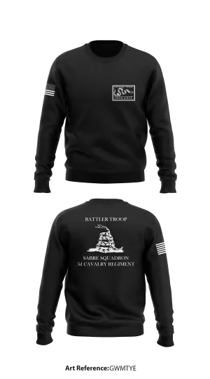 Rattler Troop Store 1 Core Men's Crewneck Performance Sweatshirt - gWMTye
