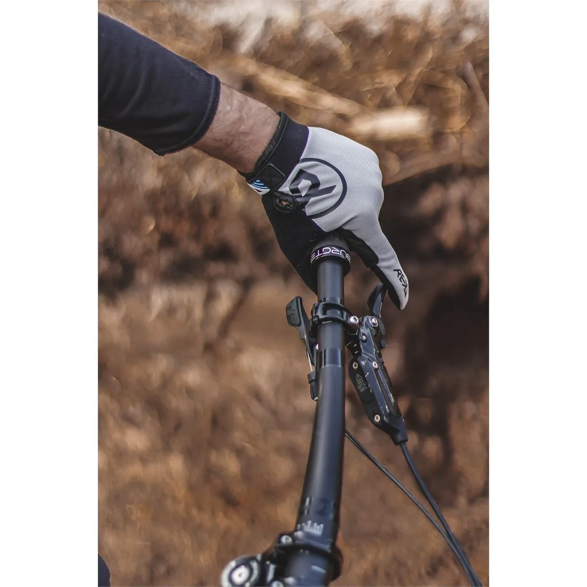 REKD Status BMX Scooter MTB Riding Gloves - Grey