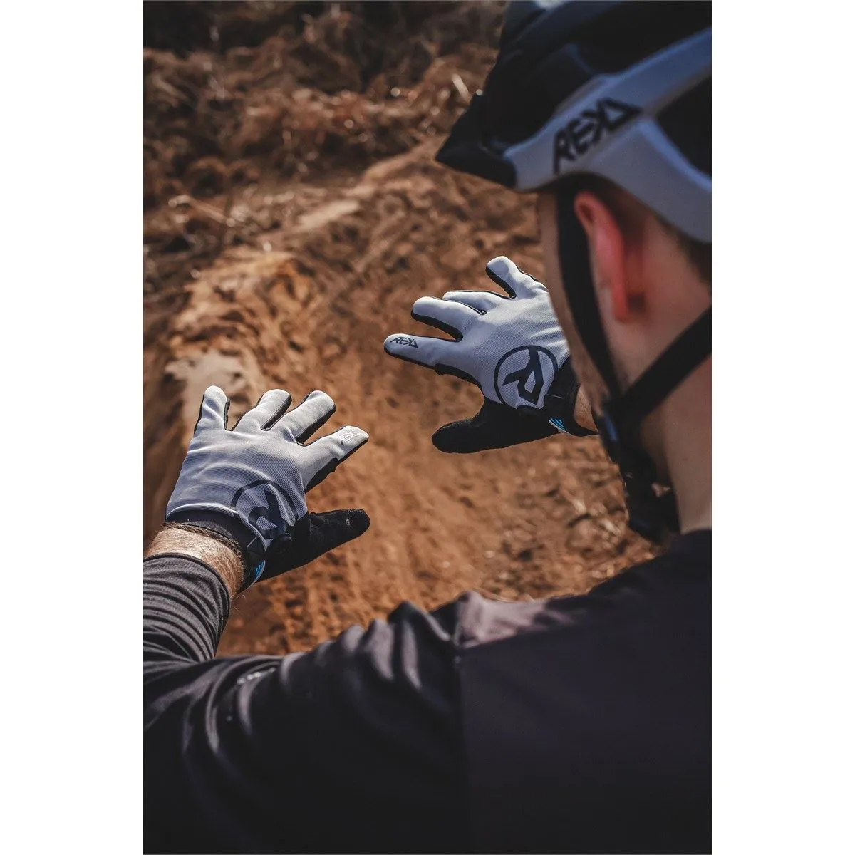 REKD Status BMX Scooter MTB Riding Gloves - Grey