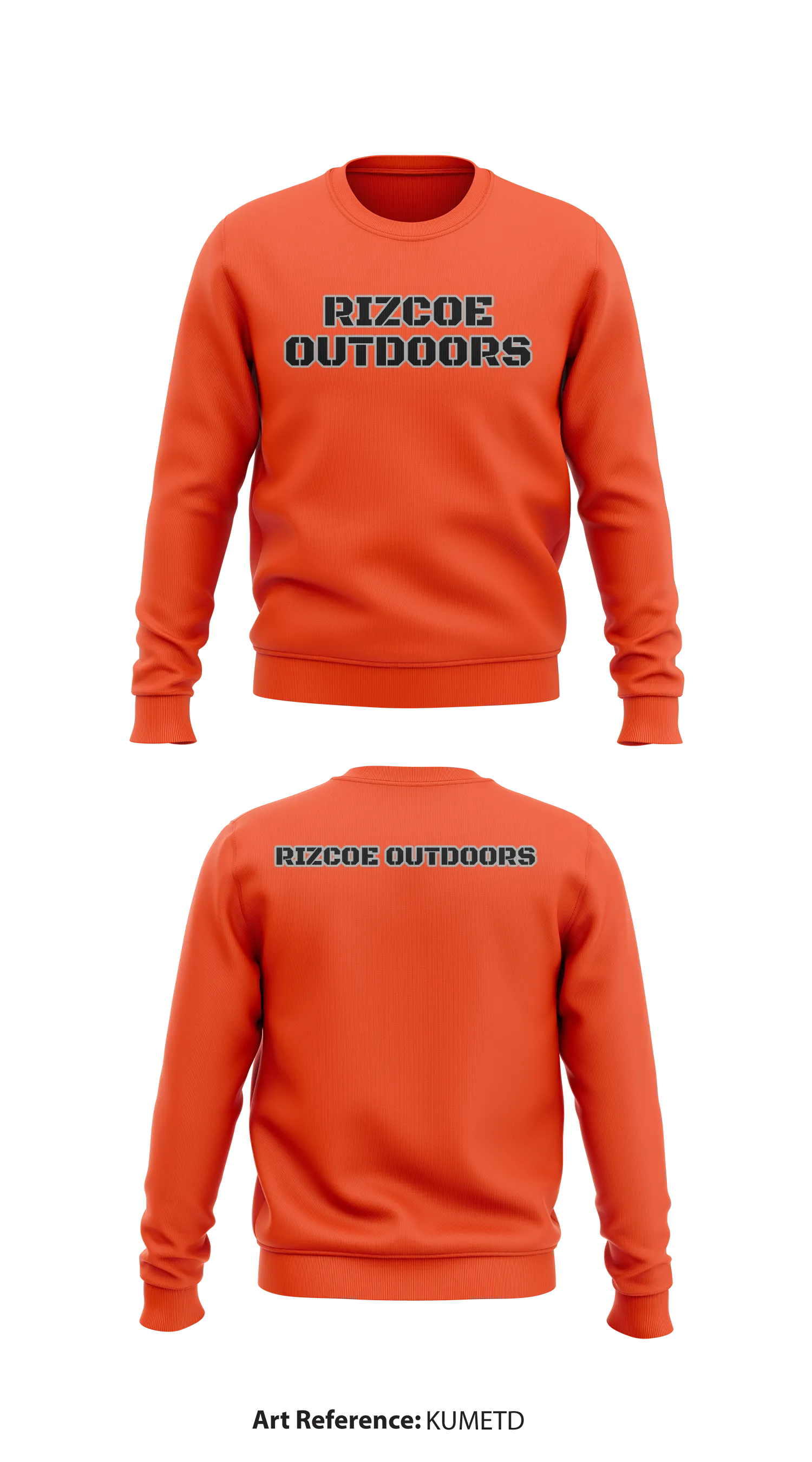 Rizcoe Outdoors Store 1 Core Men's Crewneck Performance Sweatshirt - kumEtD