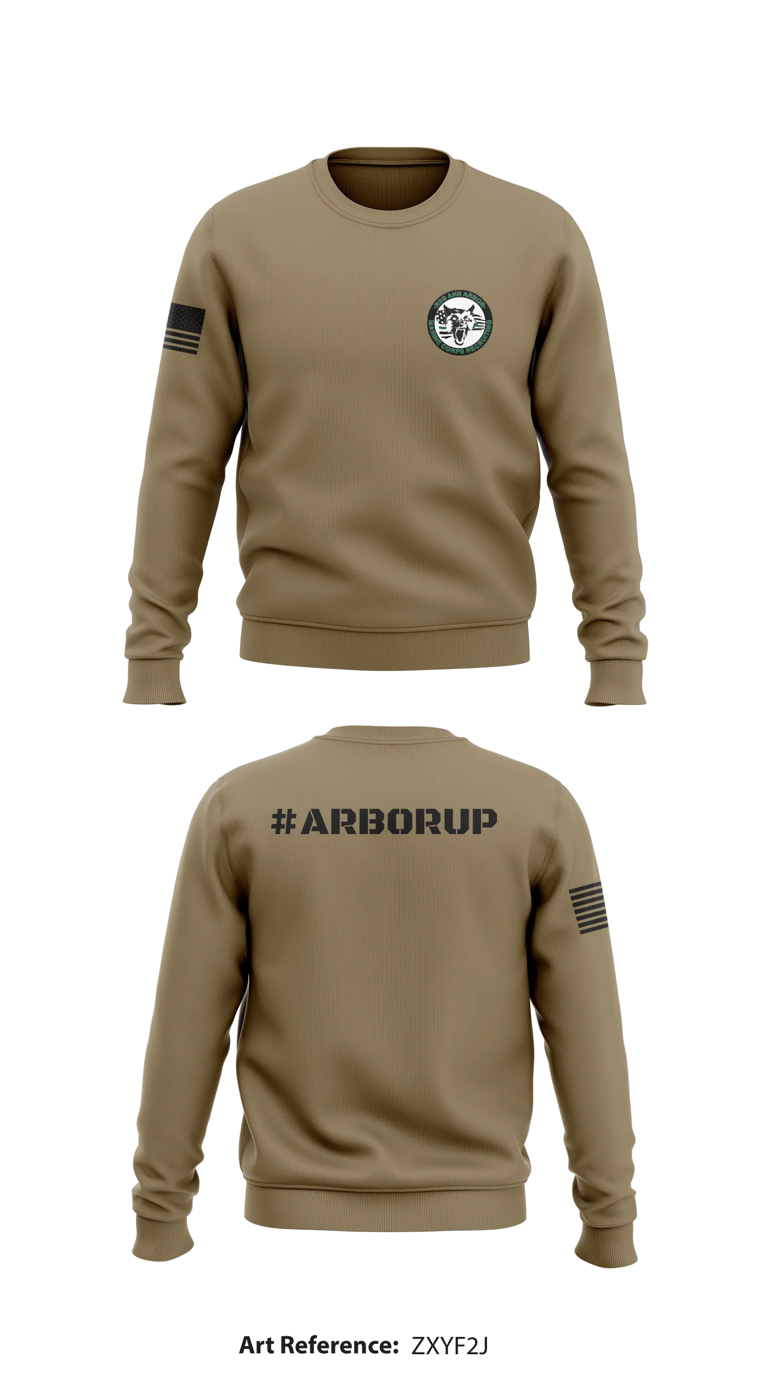 RSS ANN ARBOR Store 1 Core Men's Crewneck Performance Sweatshirt - ZxYF2j