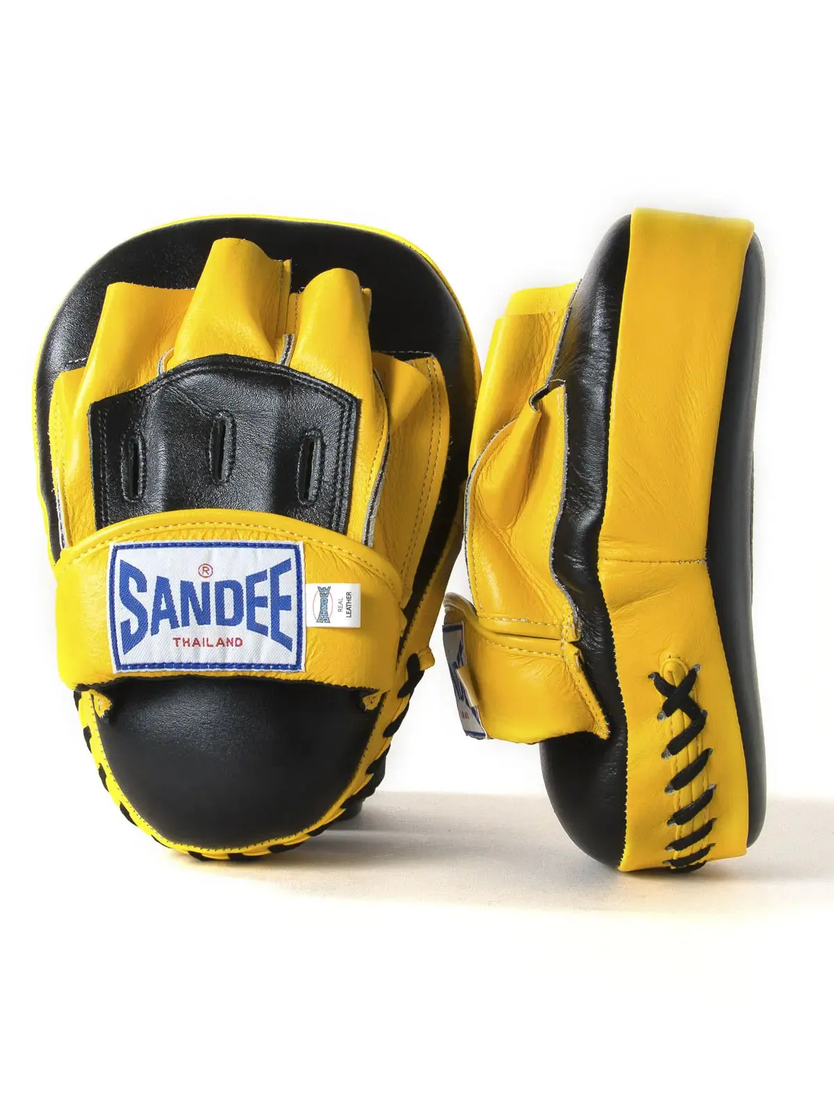 Sandee Curved Leather Focus Mitts