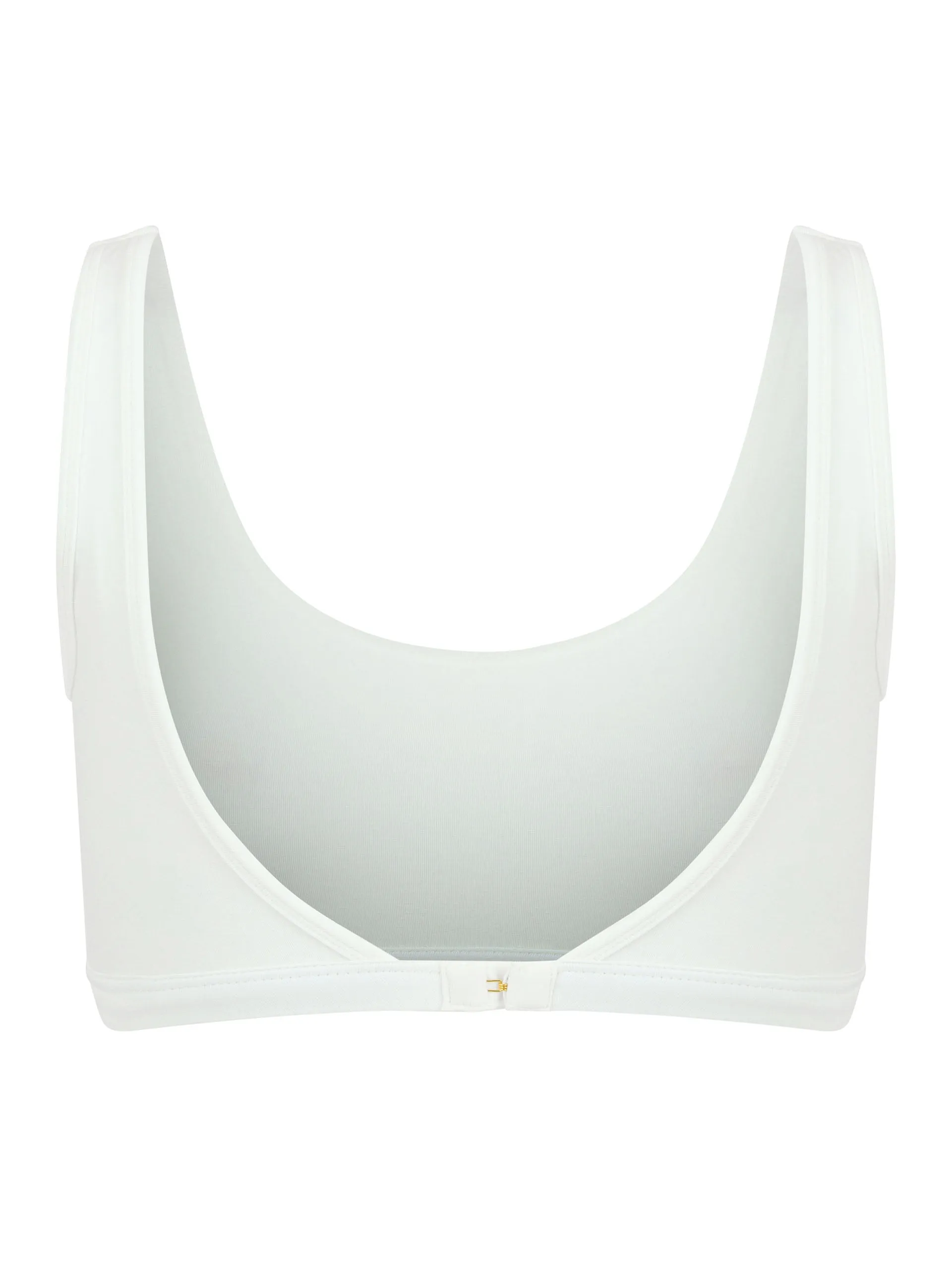 Scoop Neck Bra in Ivory