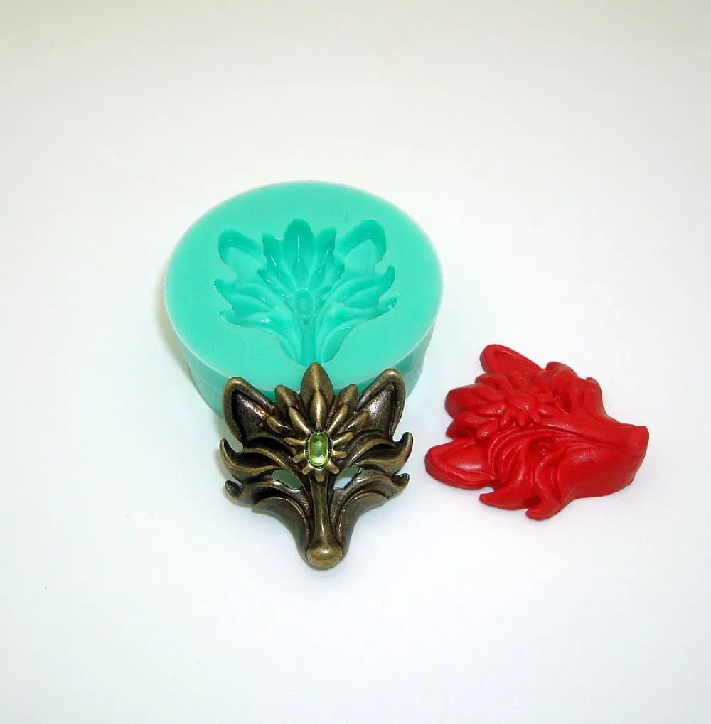 Silicone Mold Fox Mask  for Crafts, Jewelry, Resin, Polymer Clay.