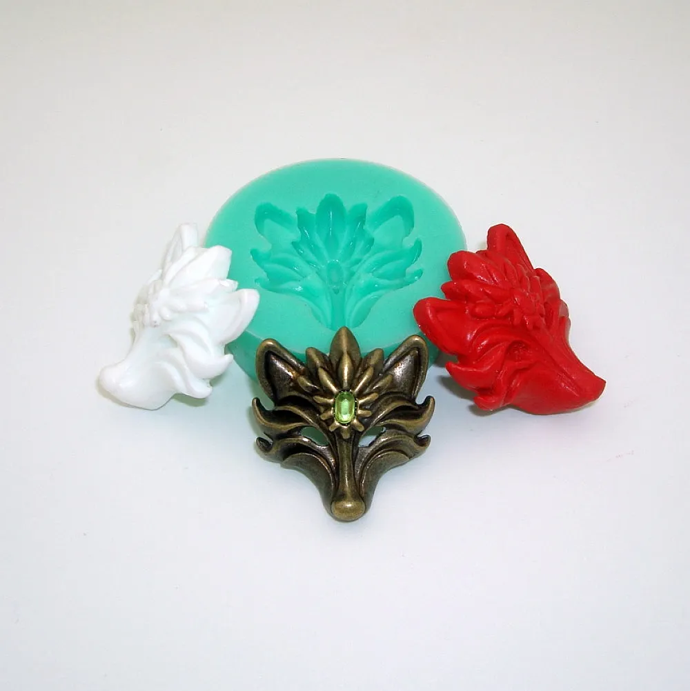 Silicone Mold Fox Mask  for Crafts, Jewelry, Resin, Polymer Clay.