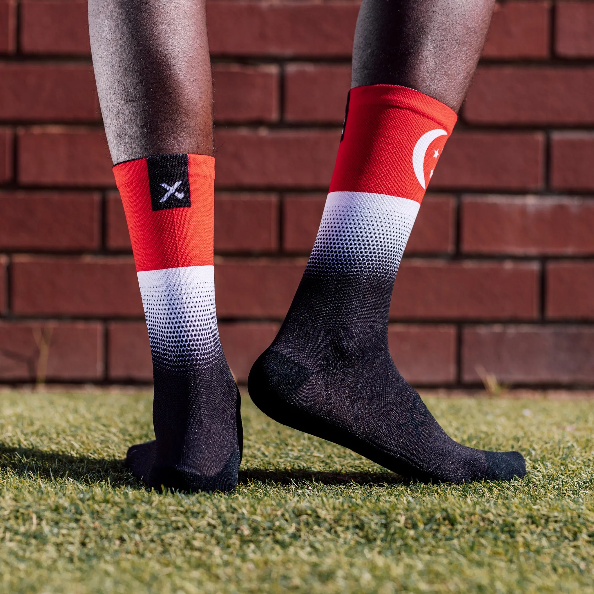 Singapore Flag Socks