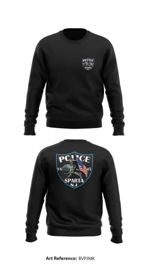 Sparta Twp Police Dept Store 1 Core Men's Crewneck Performance Sweatshirt - BVPjMK