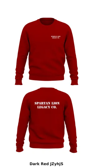 Spartan Lion Legacy Co. Store 1 Core Men's Crewneck Performance Sweatshirt - JZyhjS
