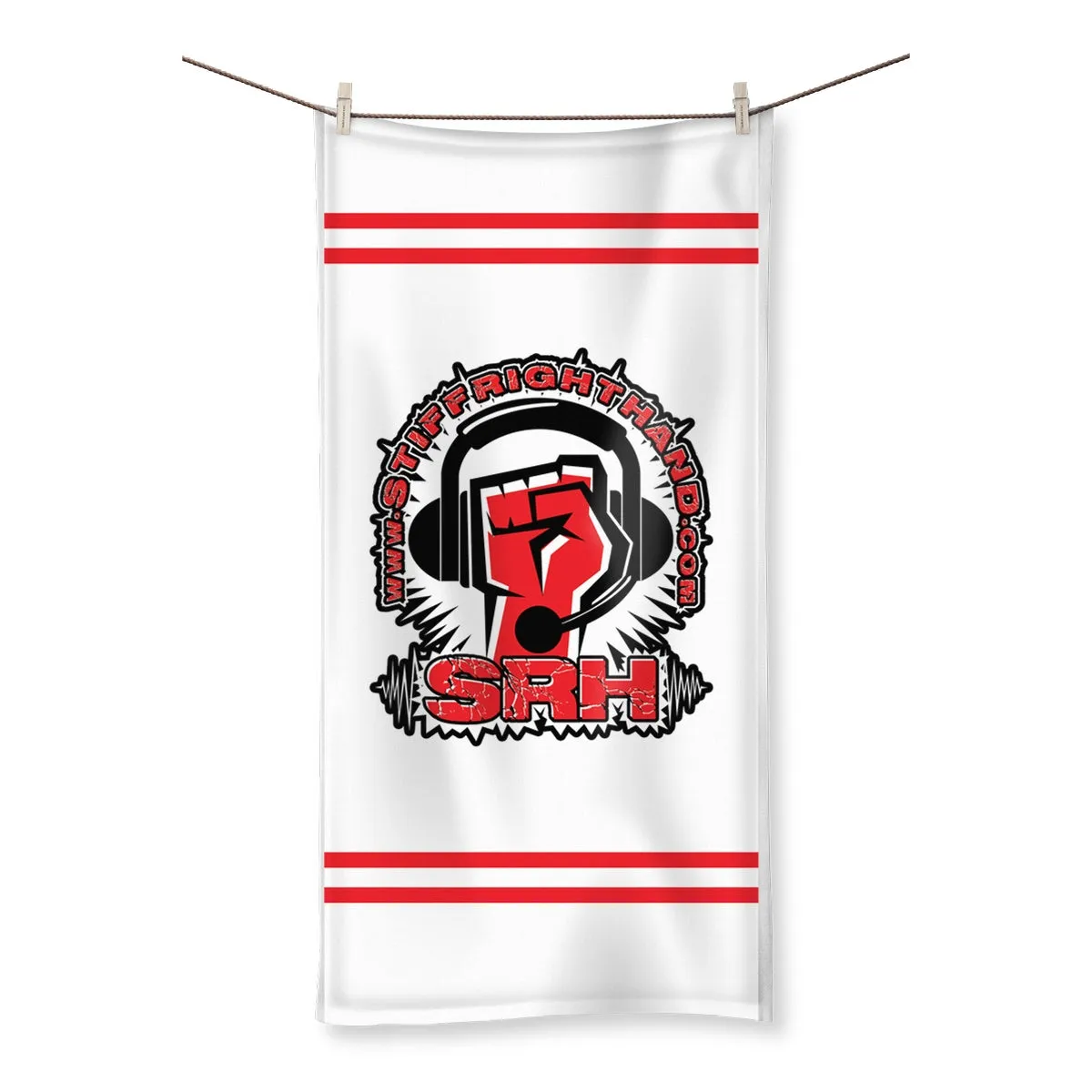 Stiff Right Hand Logo  Towel