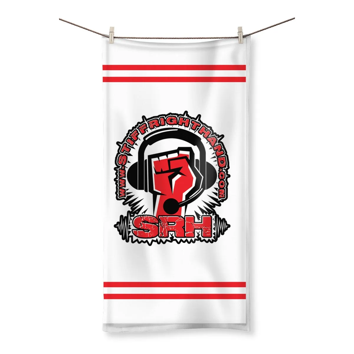 Stiff Right Hand Logo  Towel