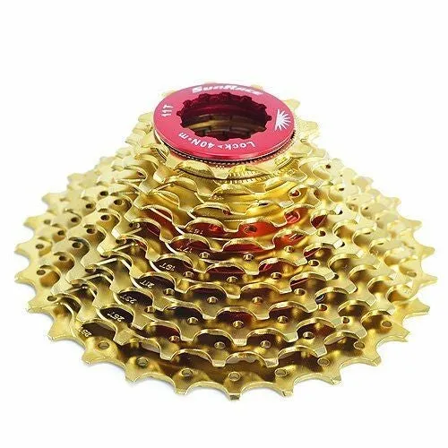 Sunrace 11 Speed Cassette 11-28t Gold Titanium Nitrate