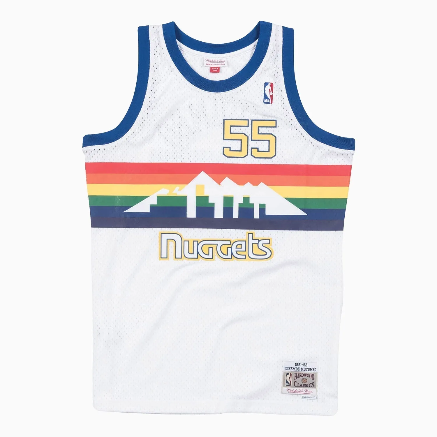 Swingman Dikembe Mutombo Denver Nuggets NBA 1991-92 Jersey