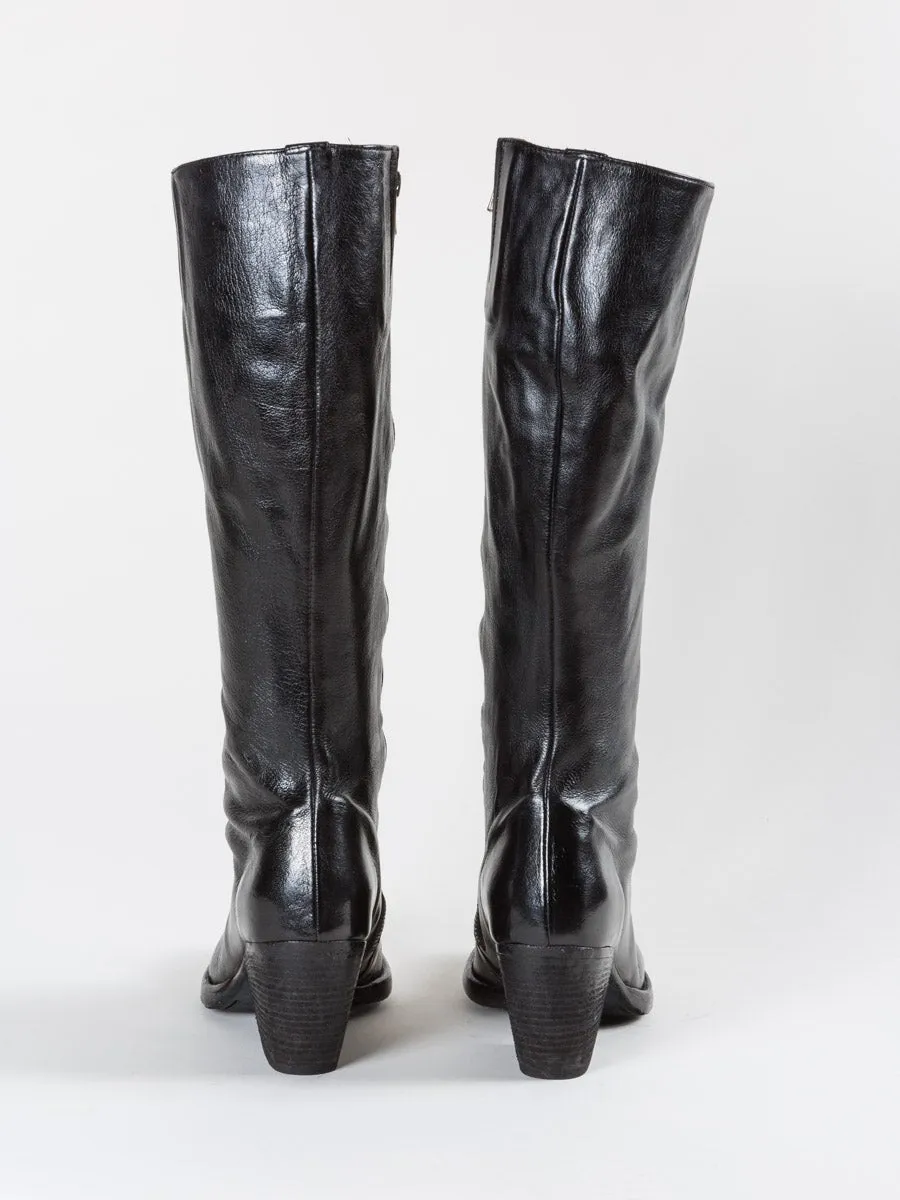 tall jacqueline boot - black