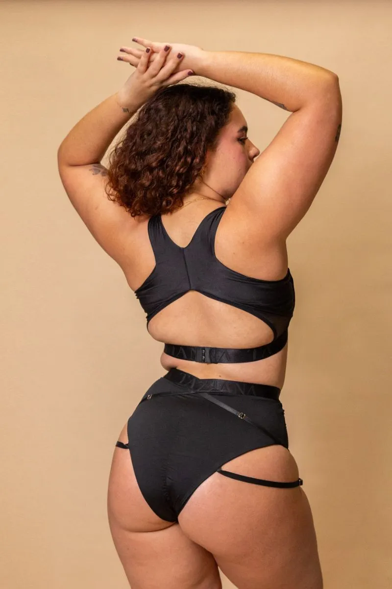 Tatiana Active Perla Top - Matte Black