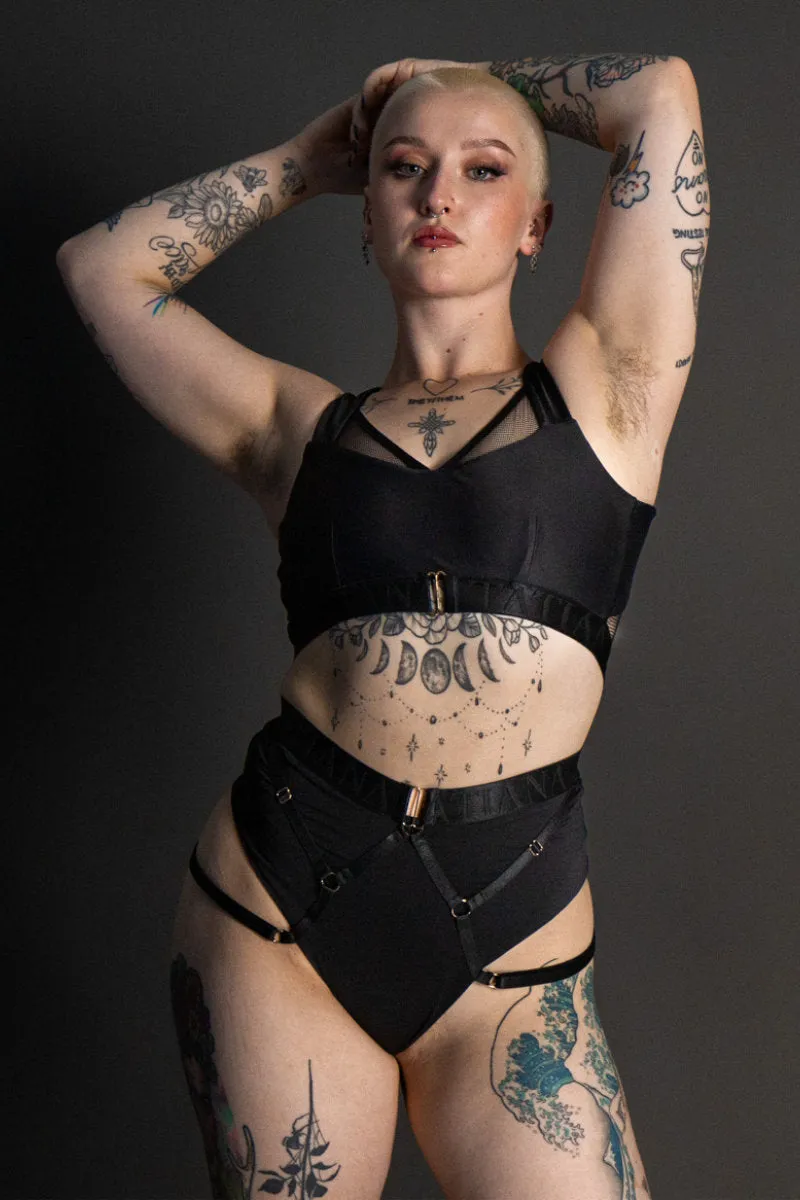 Tatiana Active Perla Top - Matte Black