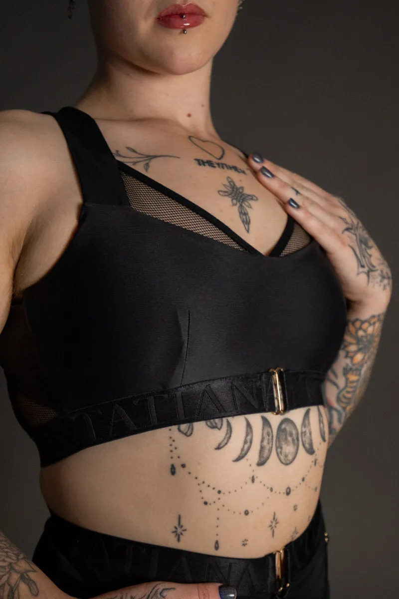 Tatiana Active Perla Top - Matte Black