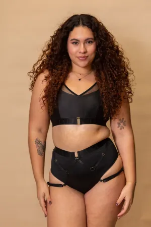 Tatiana Active Perla Top - Matte Black