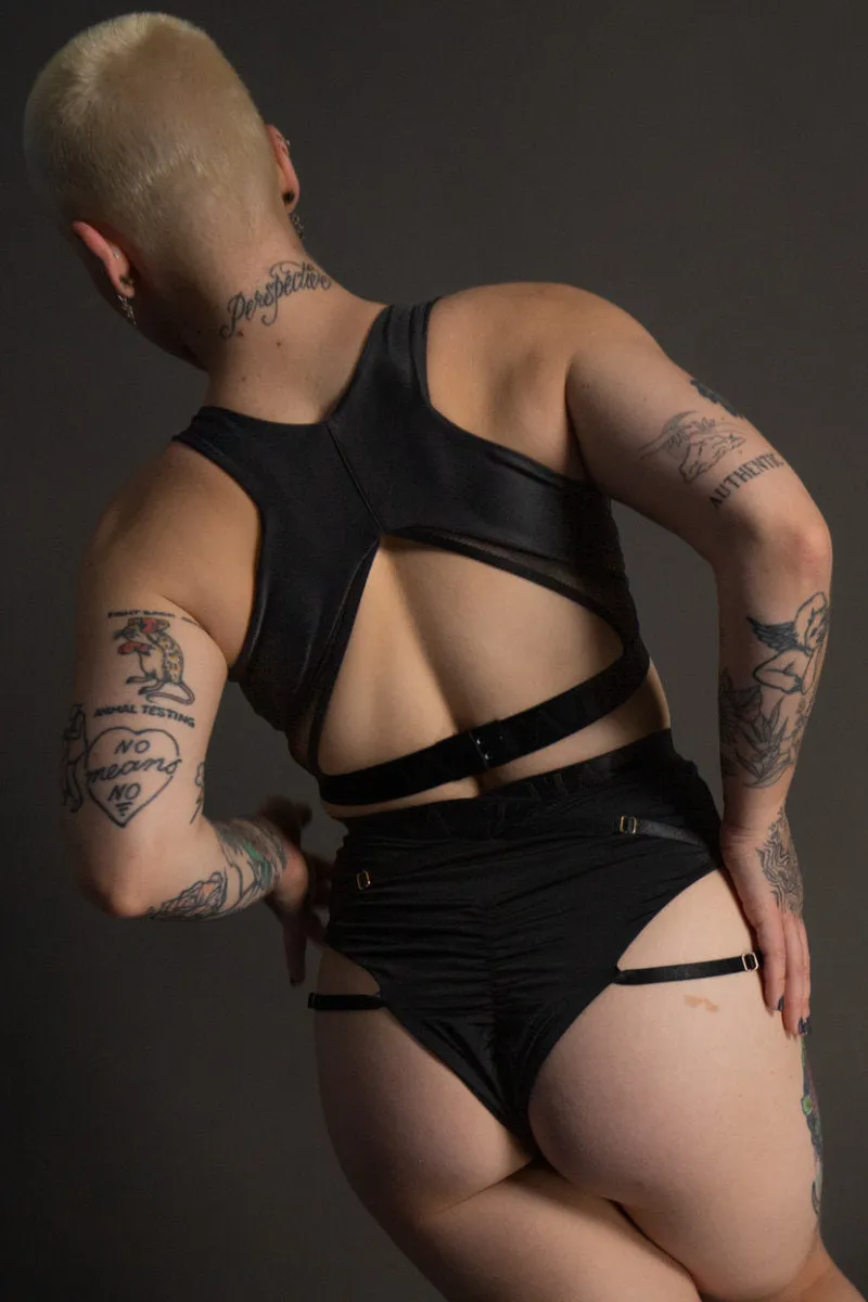 Tatiana Active Perla Top - Matte Black