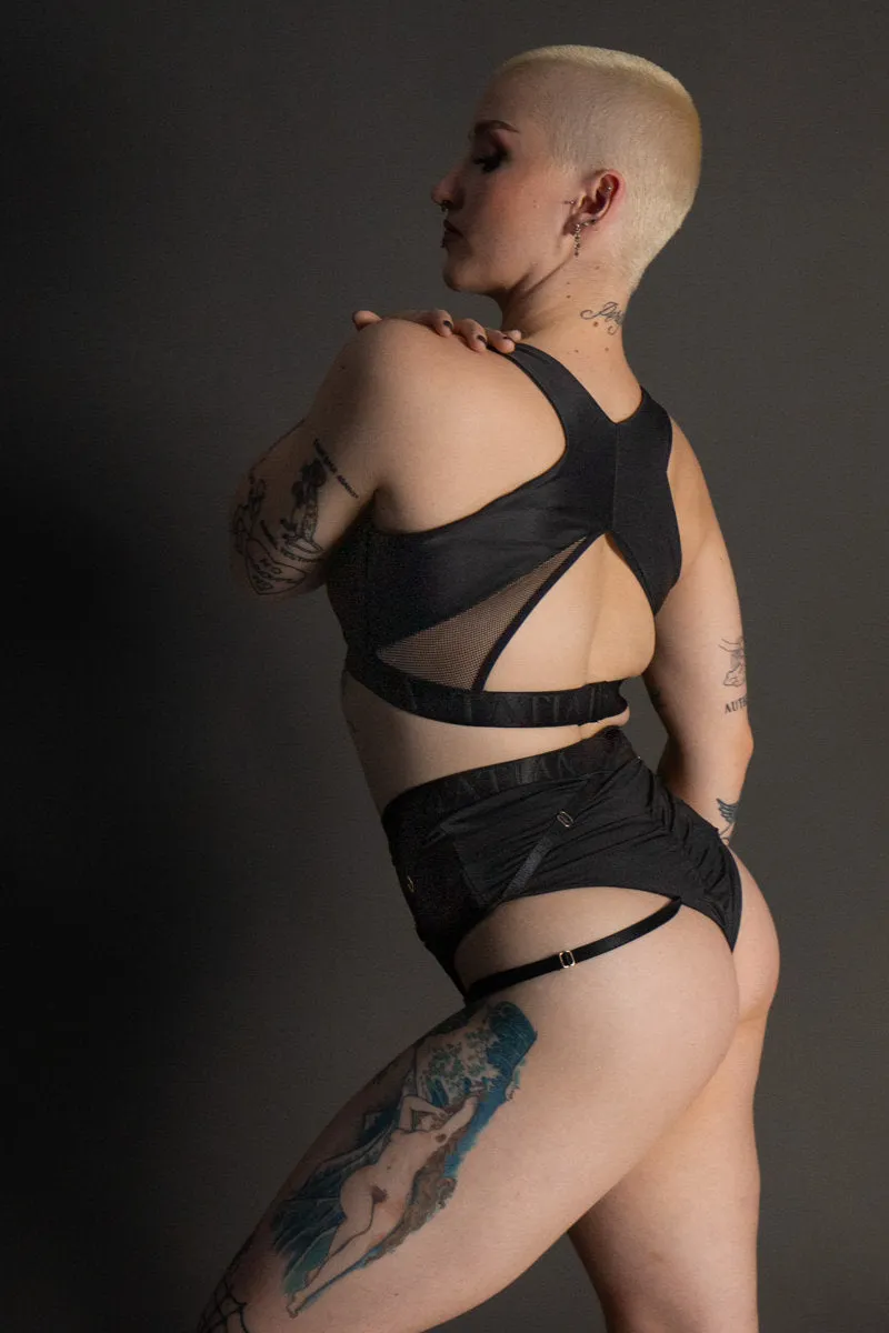 Tatiana Active Perla Top - Matte Black
