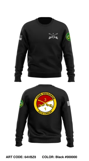 Tiger Squadron (1/3d CR) Store 1 Core Men's Crewneck Performance Sweatshirt - 64VBZ8