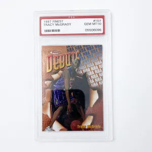 Tracy McGrady 1997 Topps Finest Basketball #107 RC Rookie Card - PSA 10 GEM MINT