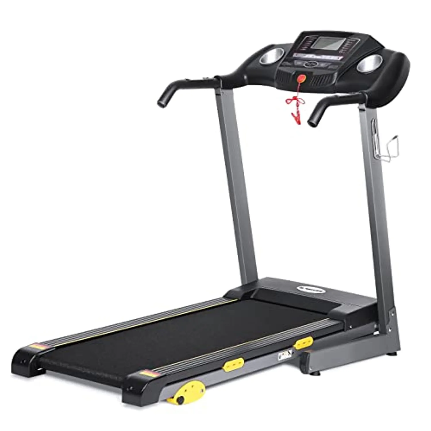 Treadmill for Home Use 17'' Wide Folding Treadmill Electric Treadmill Workout Running Machine with 3-Level Manual Incline Adjustment & 15 Pre-Set Training Programs Large LCD Display