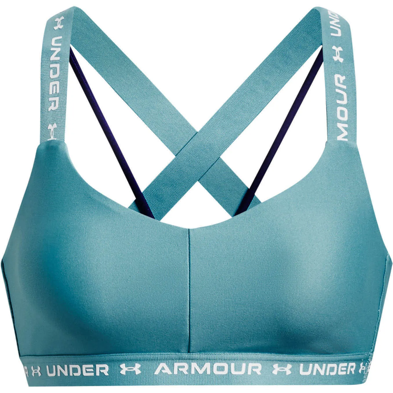 Under Armour Crossback Low Womens Sports Bra - Blue