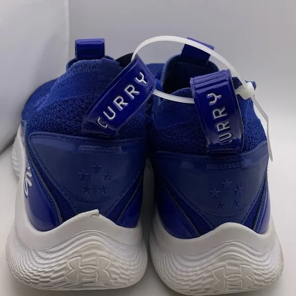 Under Armour Curry Flow 8 Basketball Shoe Royal Blue 3024785-400 M 7.5 W 9 /40.5