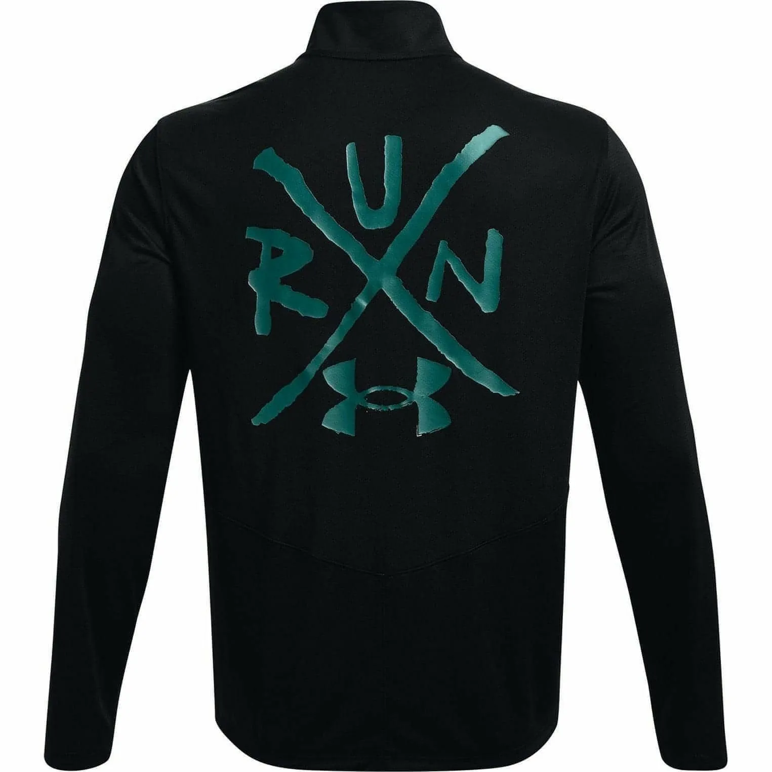 Under Armour Destroy All Miles Half Zip Long Sleeve Mens Running Top - Black