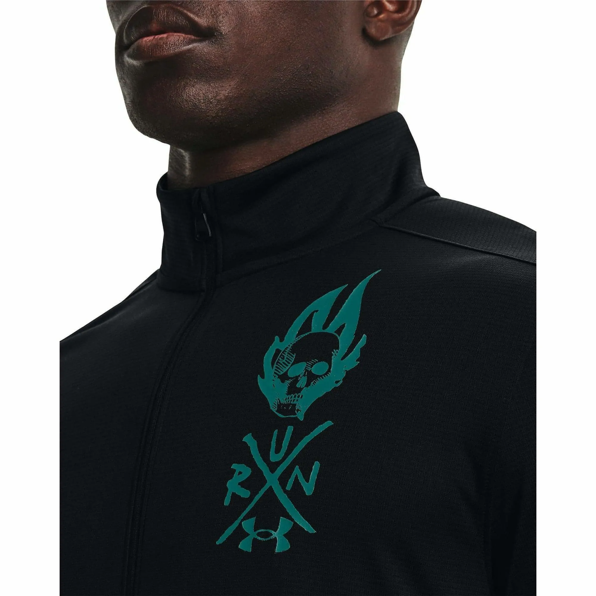 Under Armour Destroy All Miles Half Zip Long Sleeve Mens Running Top - Black