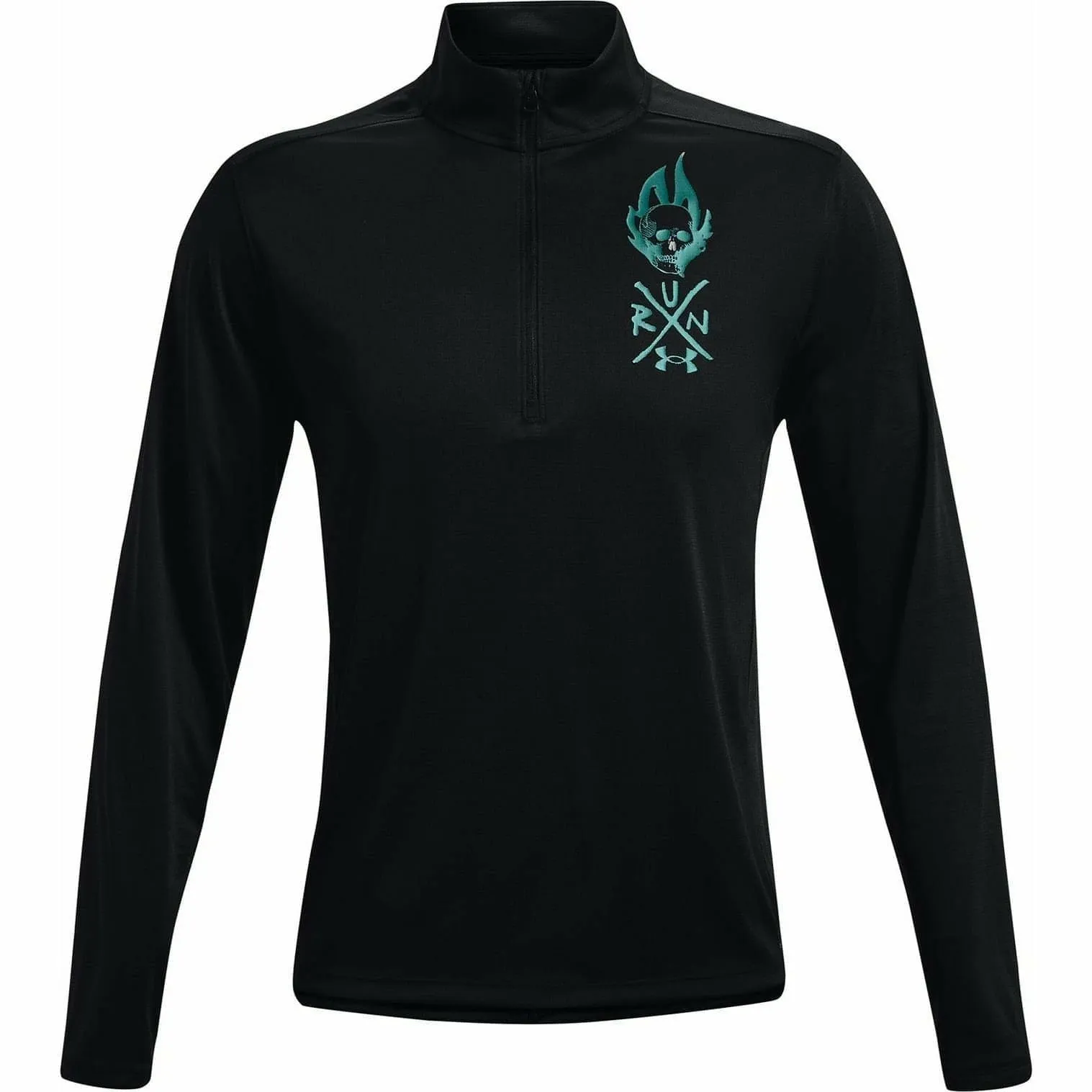 Under Armour Destroy All Miles Half Zip Long Sleeve Mens Running Top - Black
