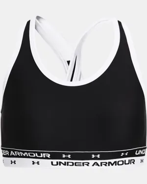 Under Armour Girls' UA Crossback Sports Bra