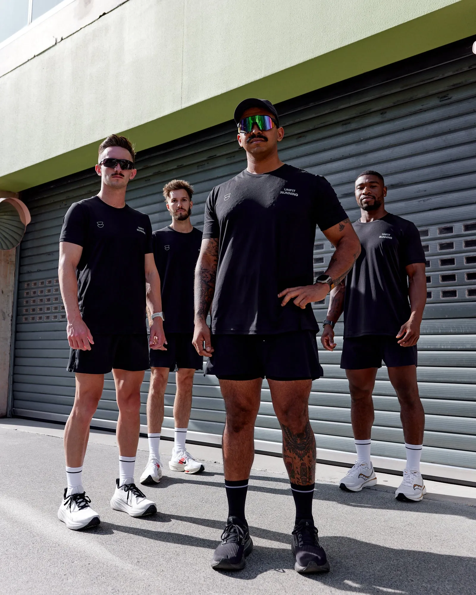 Unfit Pace Running Tee - Black-Reflective